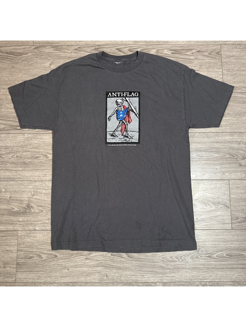Anti-Flag Shirt Large Punk Rock Y2K Band Tee Anti Flag Vintage 2004